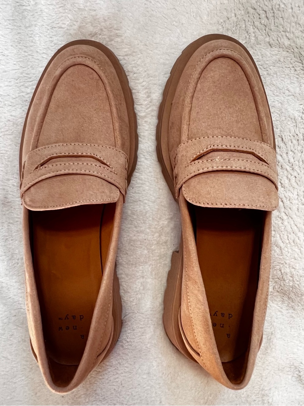 Classic Suede Penny Loafers 7 1/2 - Tan